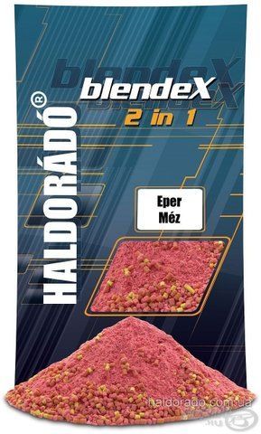 Прикормка з пеллетом Клубника-мед 0,8 кг BlendeX 2 in 1