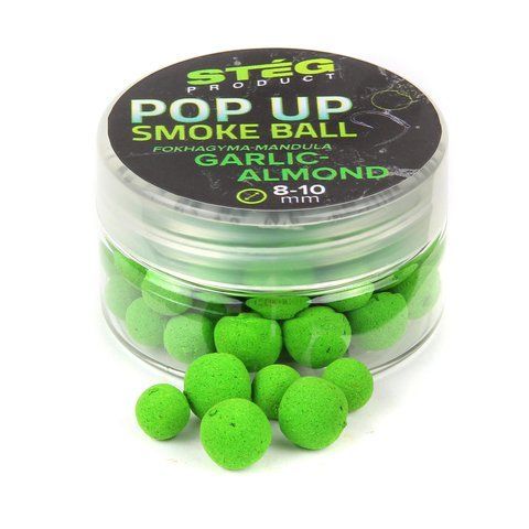 Pop up Миндаль чеснок (GARLIC - ALMOND) 8-10мм 10гр Steg Smoke Ball
