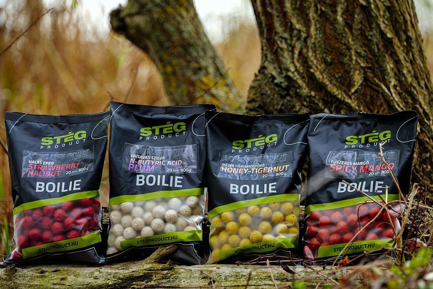 Бойли варені Steg Long Life Boilies Мед-Тигровий шоріх 20мм. 800г.