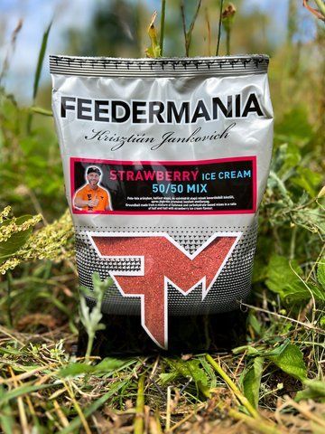 Прикормка Feedermania 50/50 STRAWBERRY ICE CREAM(Клубника) 0.8 кг